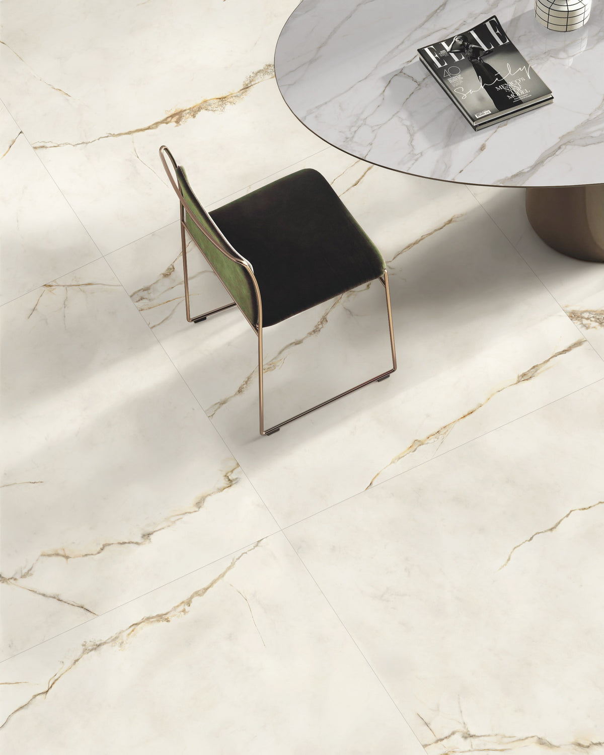Porcelain tile marble look Dubai Gold