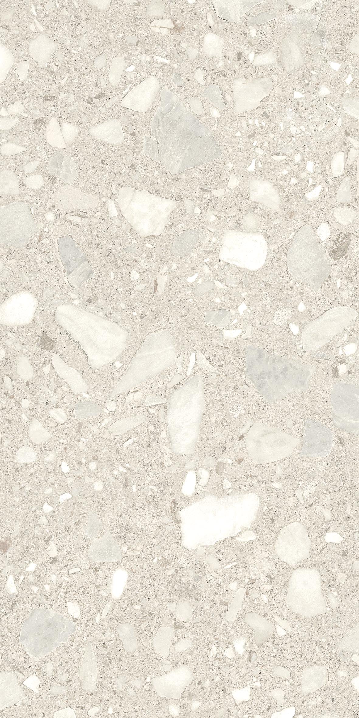 Gresie porțelanată aspect piatră Morphic Bold White 120x280 cm