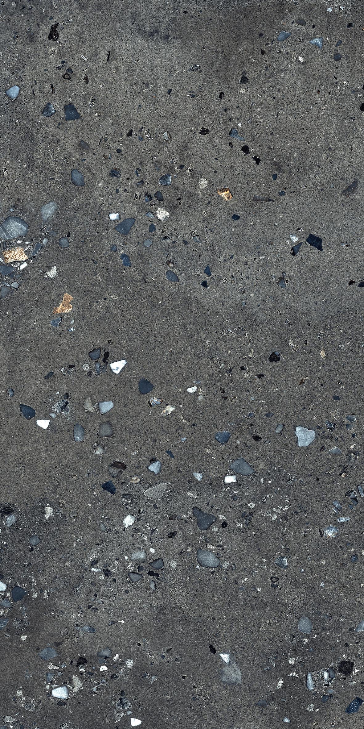 Porcelain tile stone look Morphic Veil Anthracite 120x120 cm