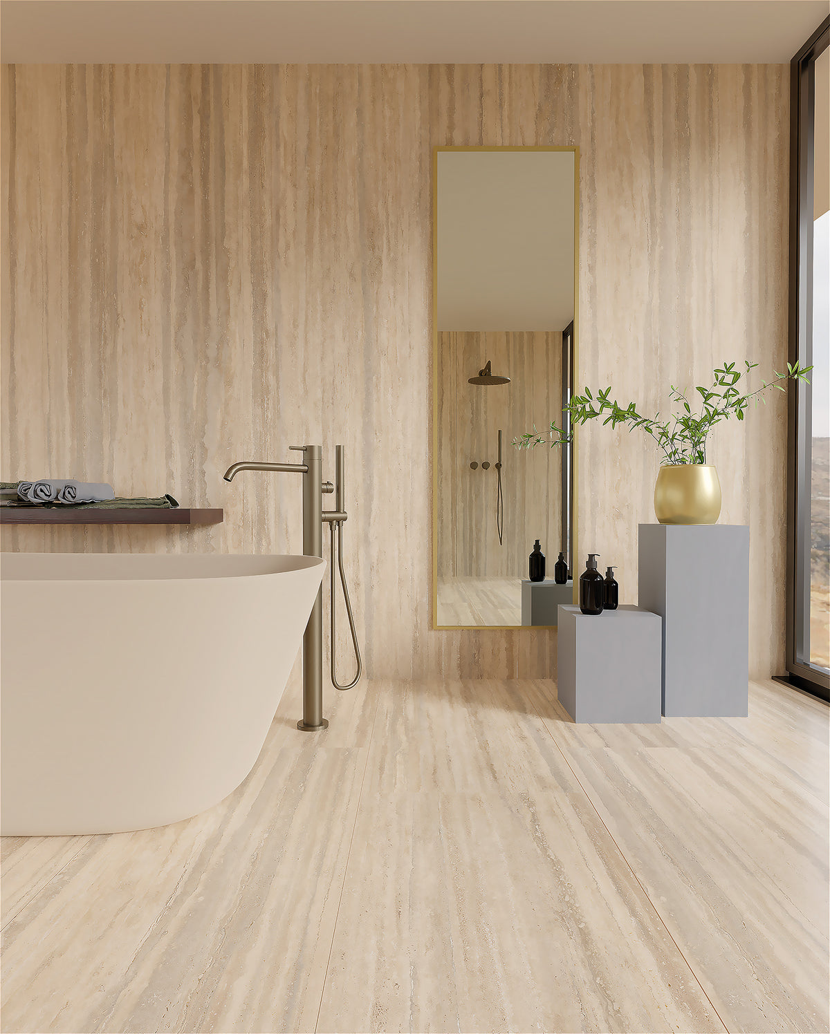 Porcelain tile marble look Navona Vein Vein Nebulo