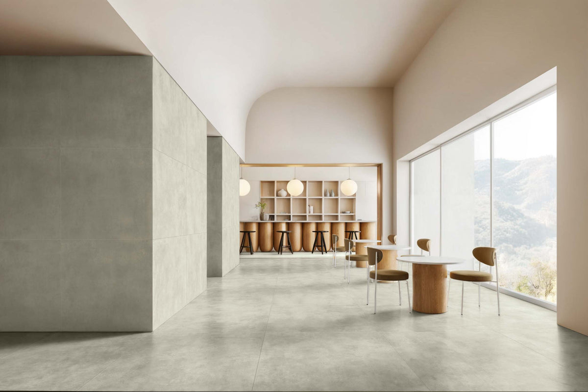 Gresie porțelanată aspect beton Select Piombo