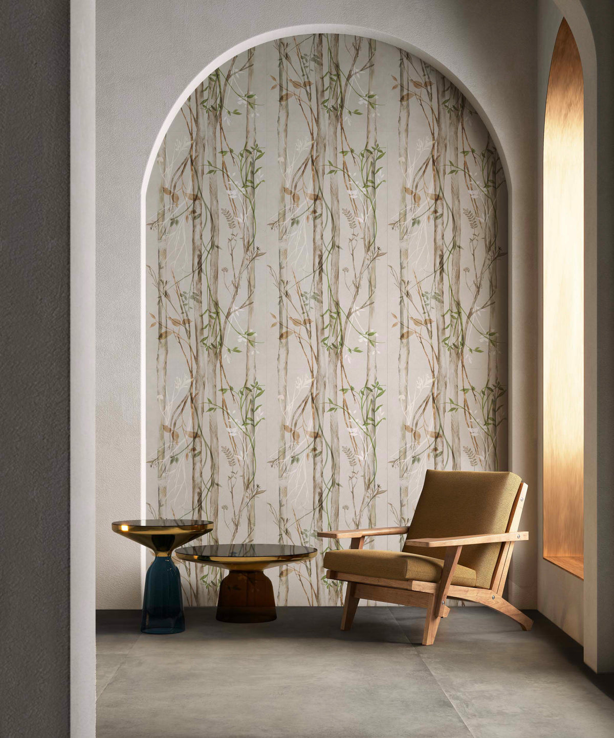 Porcelain tile concrete look Wallart Kamou