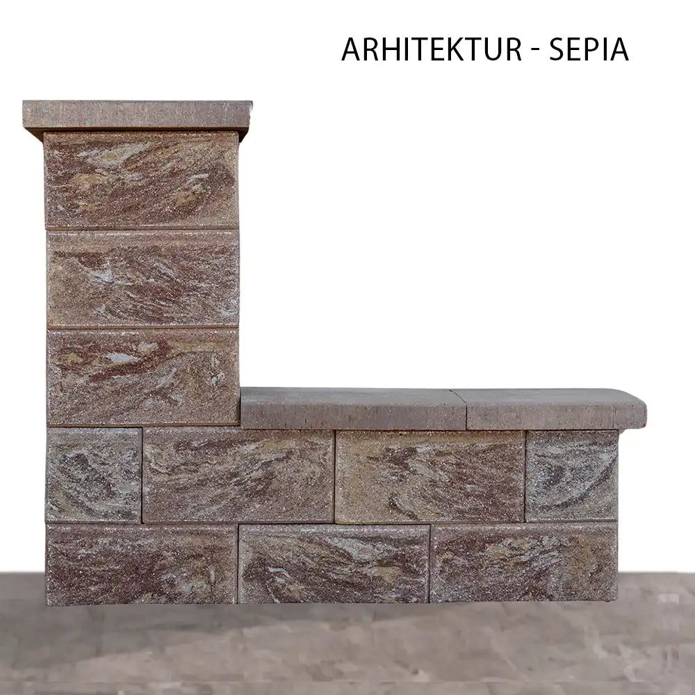 Gard din beton realizat cu elemente Leier Arhitektur