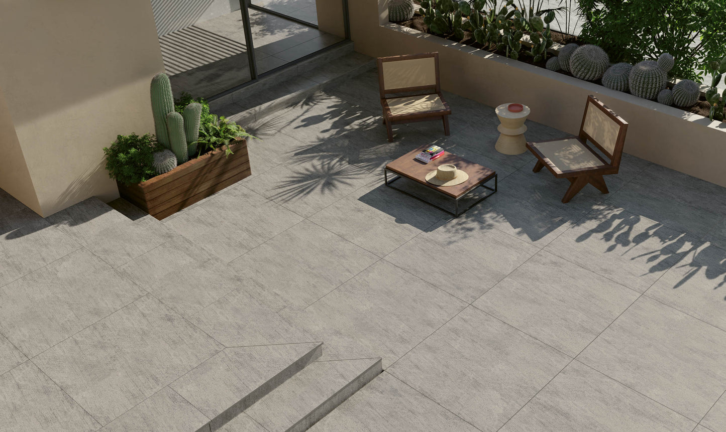 Gresie porțelanată gresie exterior 20 mm Basaltina Grey TH2.0