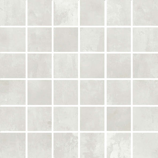 Gresie porțelanată aspect beton City Plaster White GRAD. ANGOLARE COSTA RETTA SX 33,5x120x3,5x3,5 cm