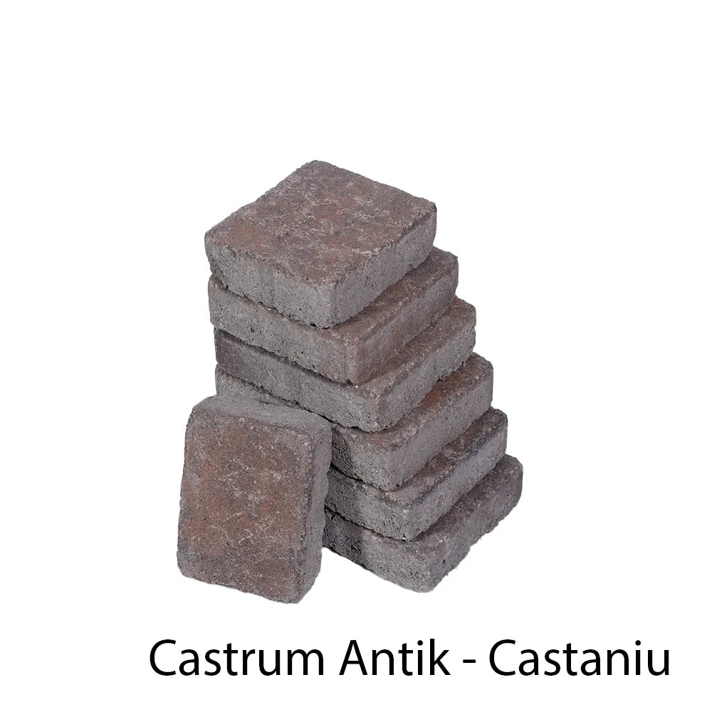Castrum Antik tumbled paving in Chestnut - Leier
