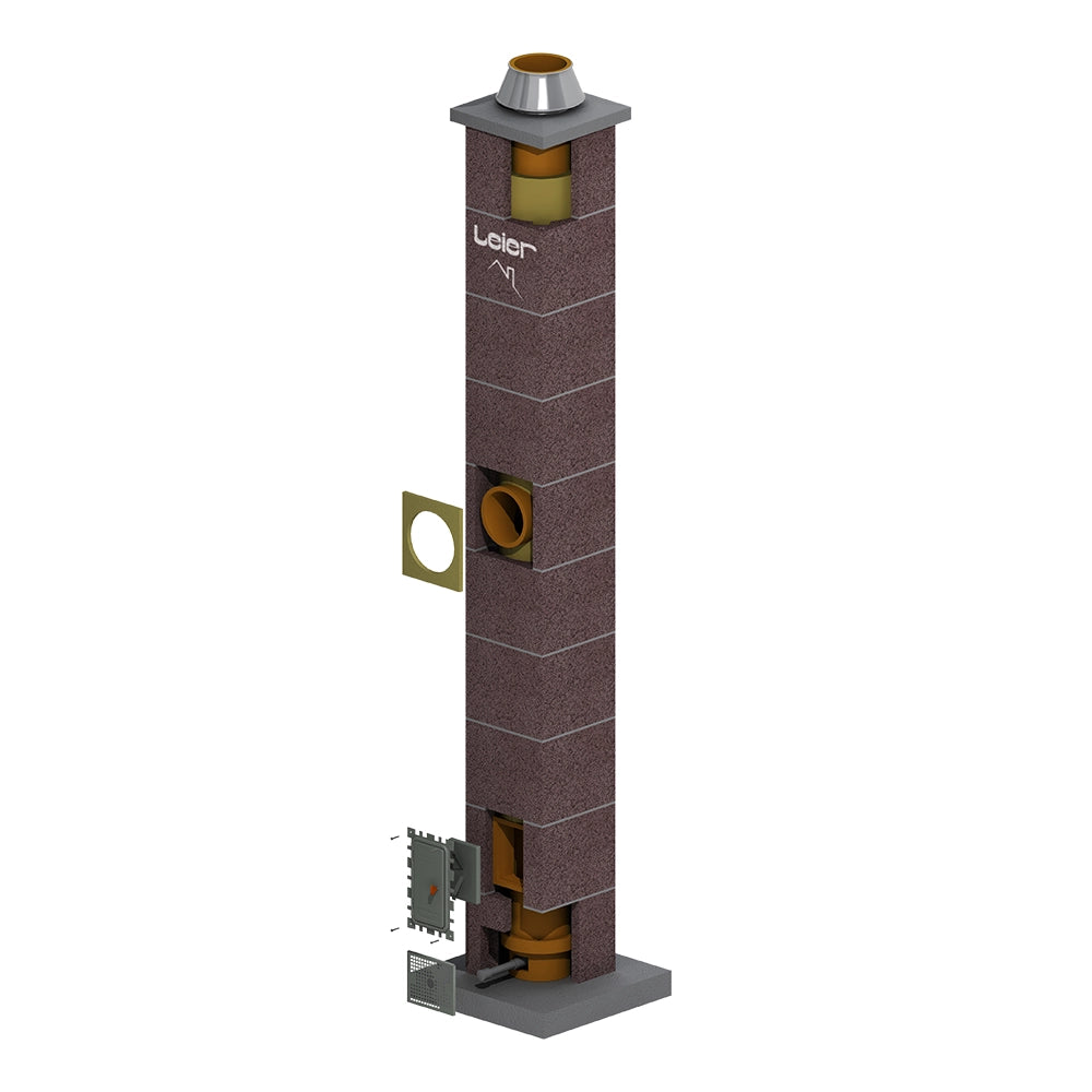 LSK insulated ceramic chimney system - Leier
