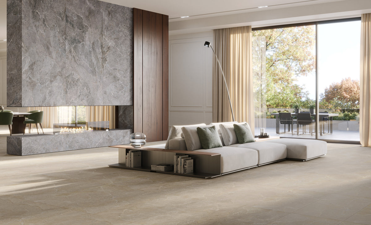 Porcelain tile stone look Genesis Dove