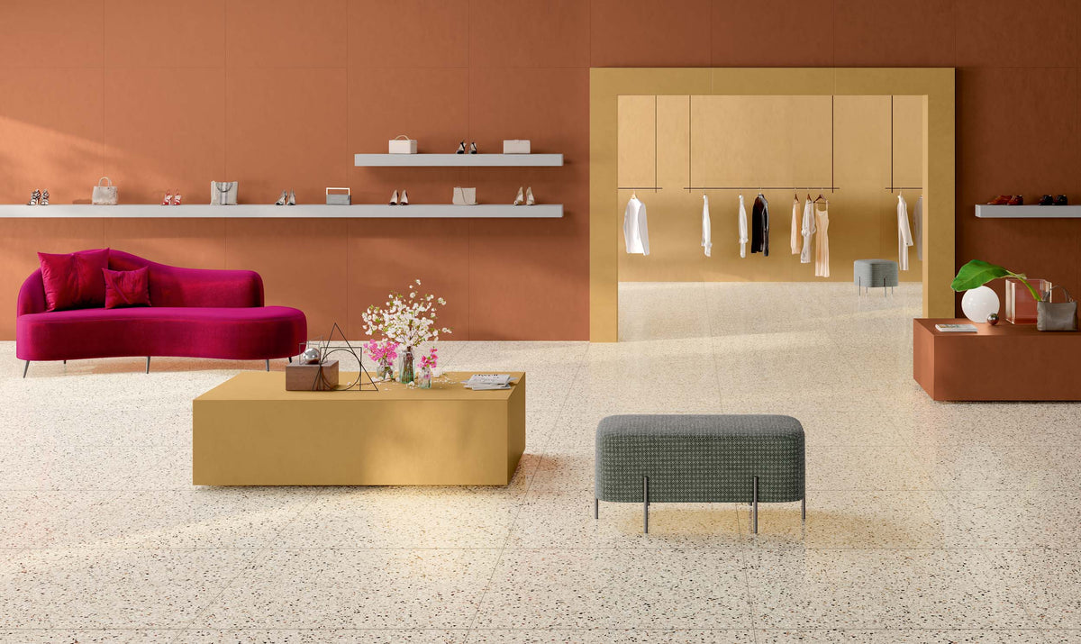 Gresie porțelanată aspect beton Mood Rise