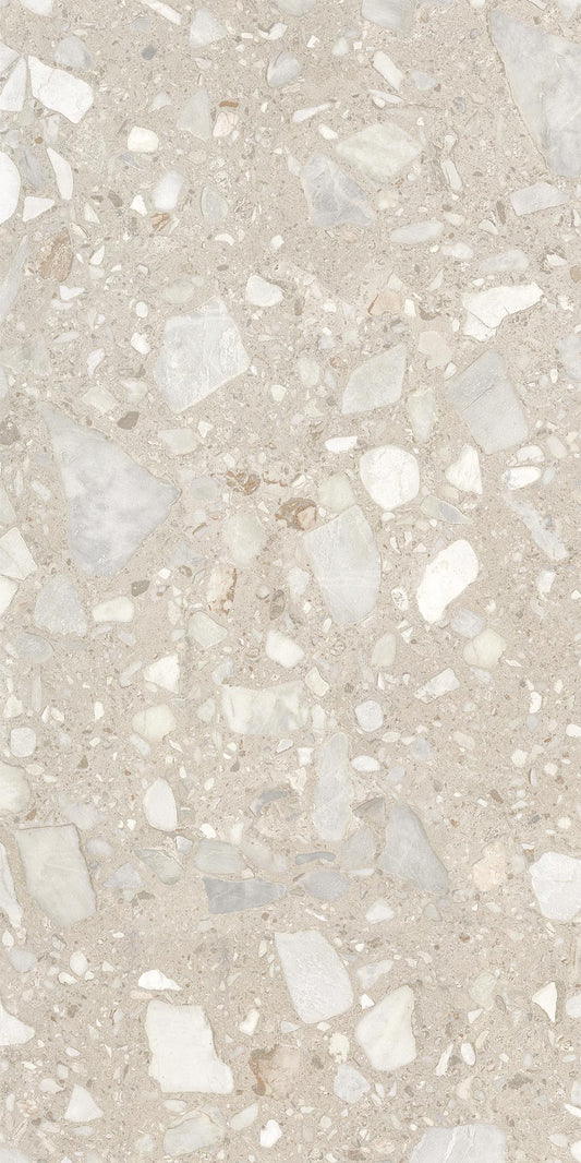 Gresie porțelanată aspect piatră Morphic Bold Ivory 120x280 cm