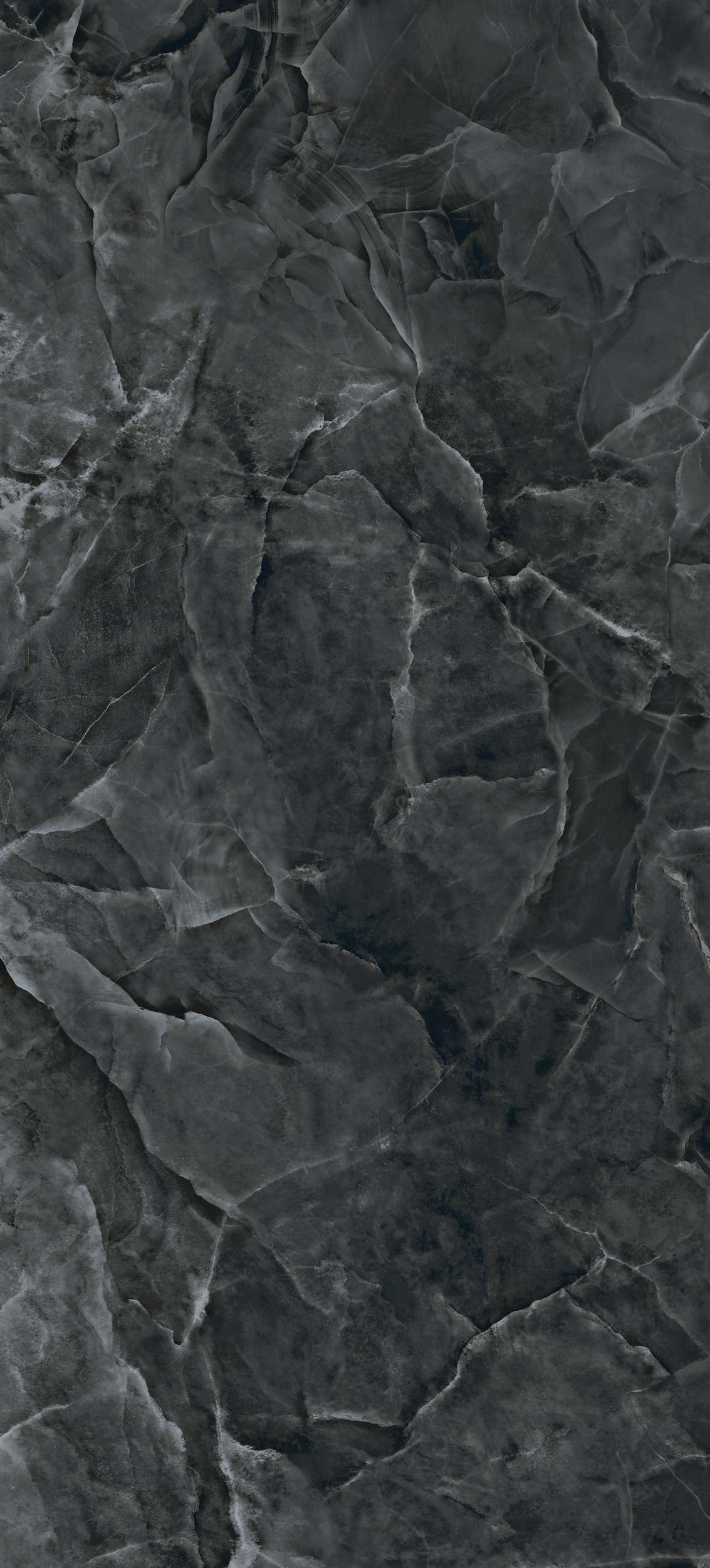 Porcelain tile marble look Onyx Black MOSAICO ESAGONI 26x30 cm