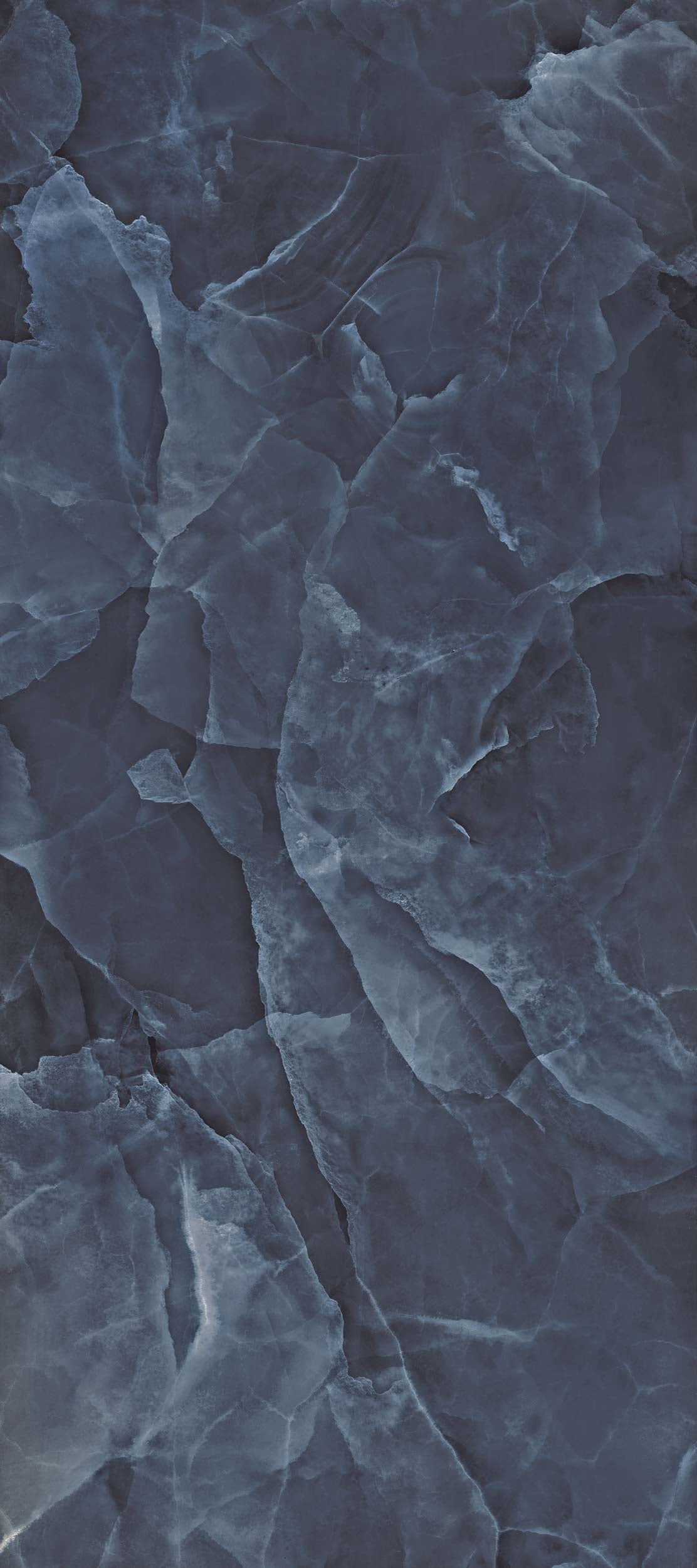 Gresie porțelanată aspect marmură Onyx Blue 120x280 cm