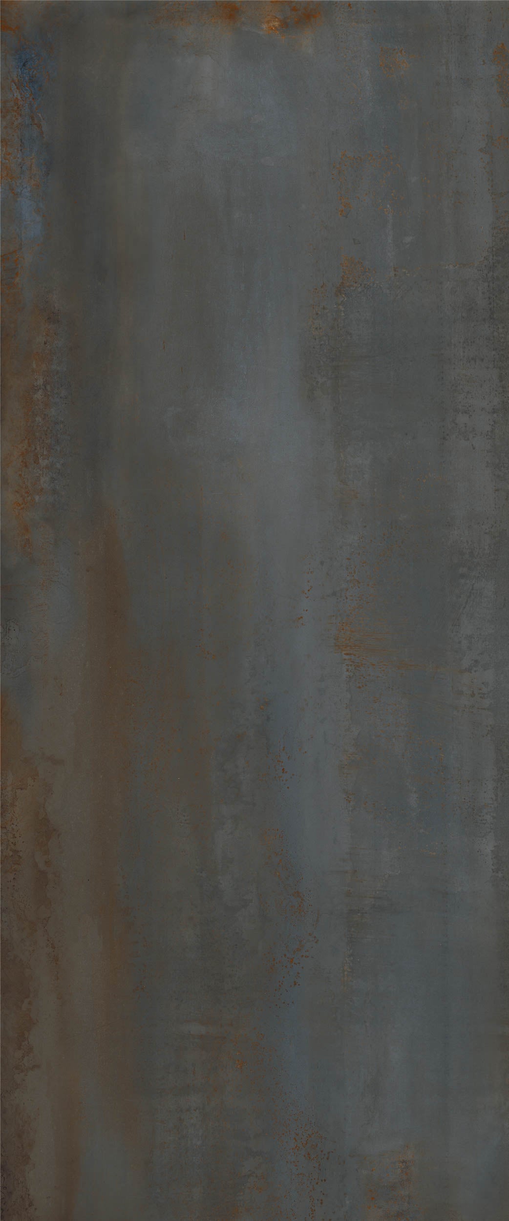 Gresie porțelanată aspect metal Oxidatio Vanadium GRAD. ANGOLARE COSTA RETTA SX 33,5x120x3,5x3,5 cm