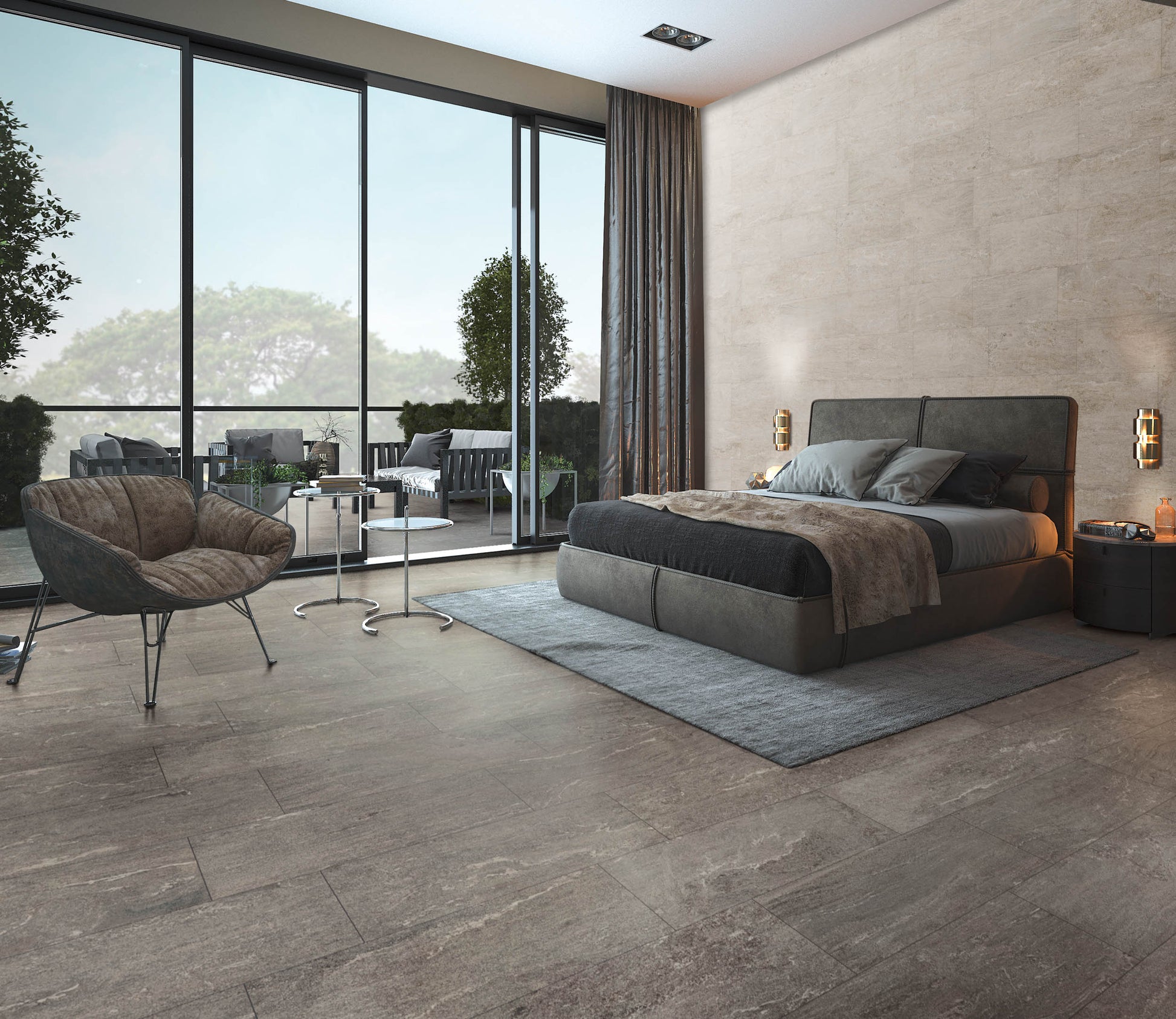 Gresie porțelanată gresie exterior 20 mm Pietra di Vals Grey TH2.0
