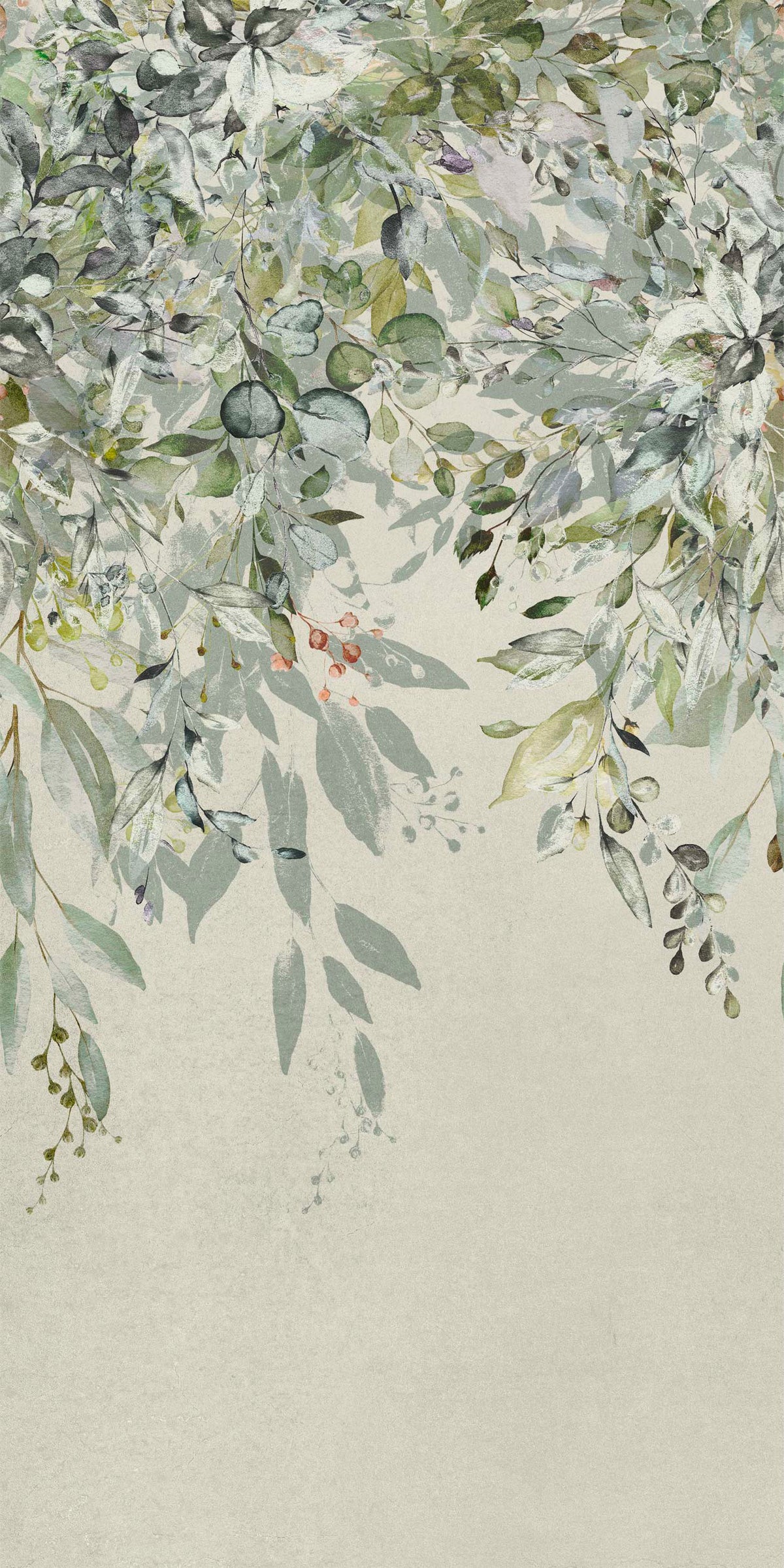 Porcelain tile concrete look Wallart Flowerin 60x120 cm