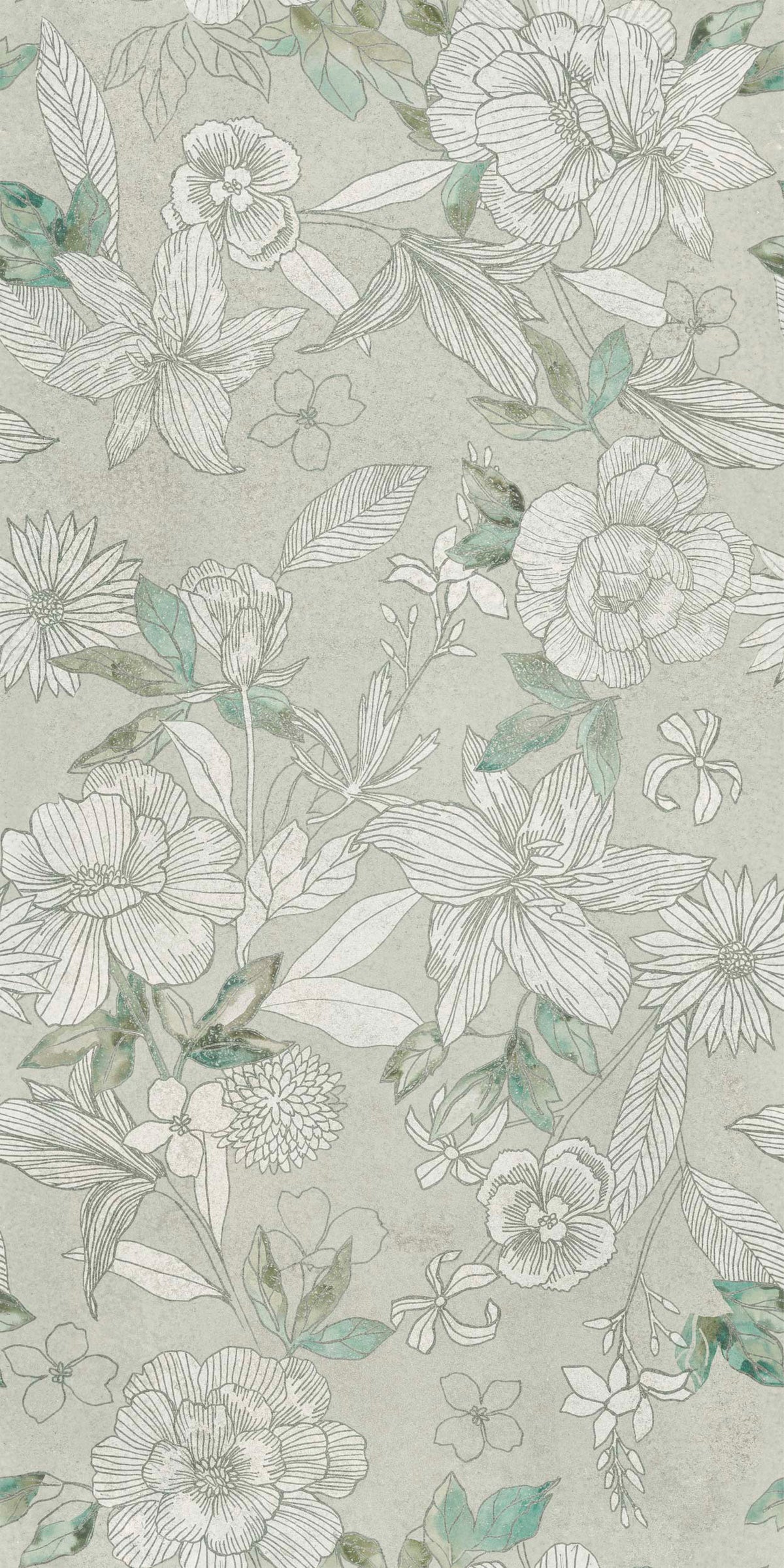 Porcelain tile concrete look Wallart Lily 60x120 cm