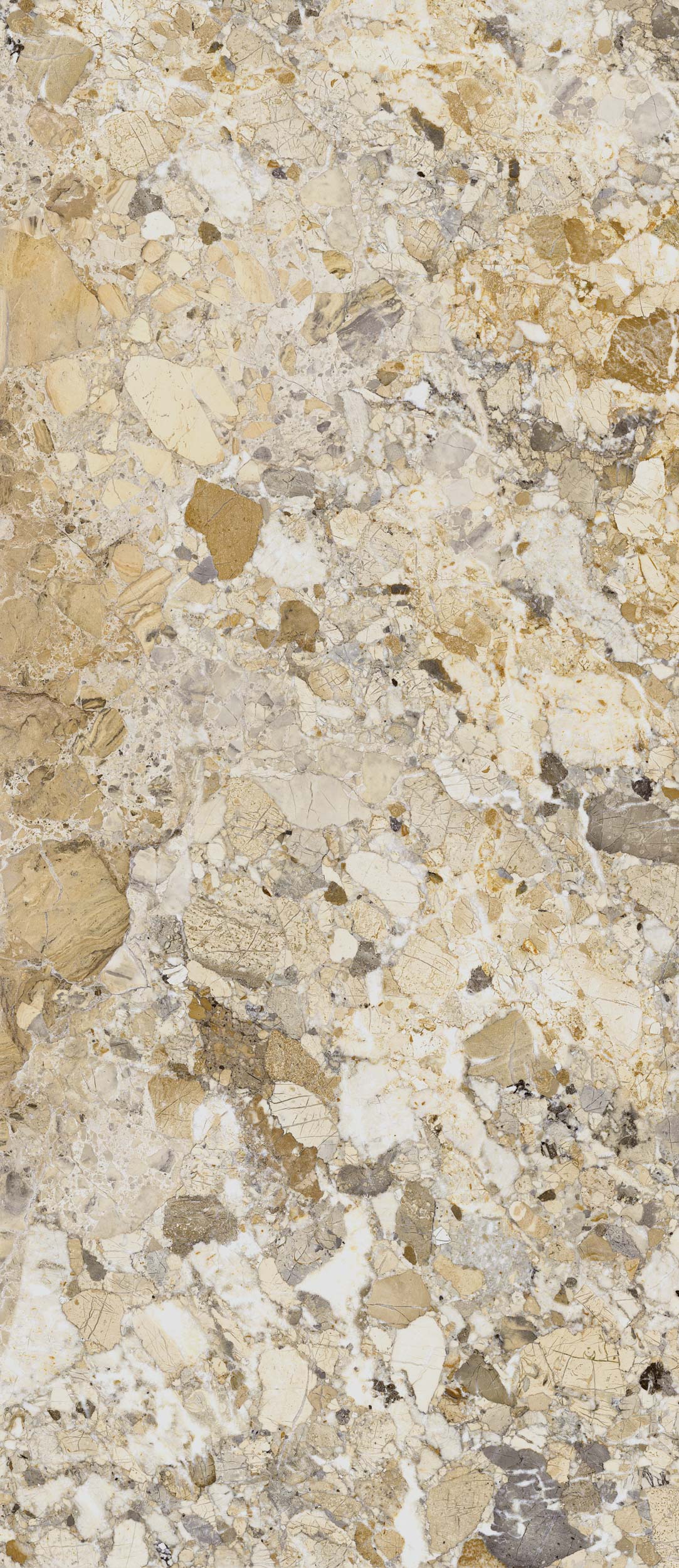 Porcelain tile marble look Warm Ambrosia 120x280 cm