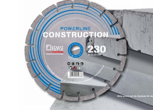 Diewe Construction Diamond Blade, 230 mm