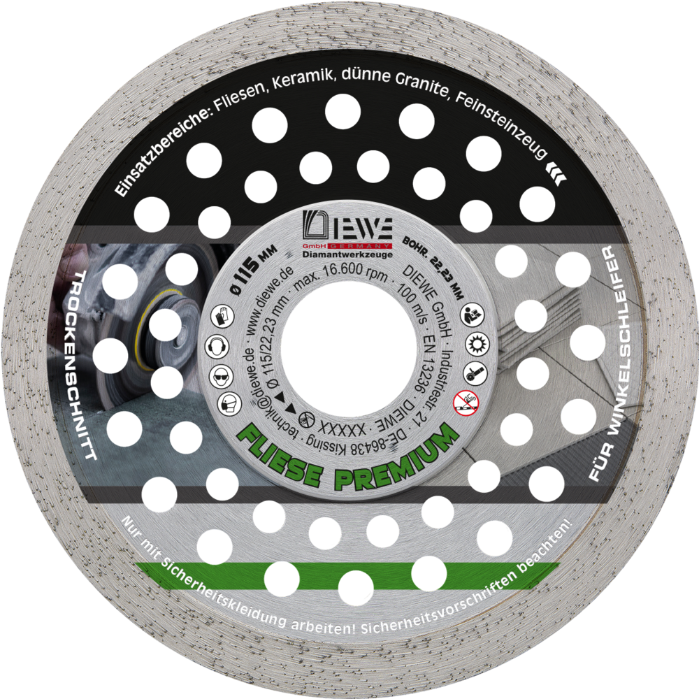 Diewe Selection Diamond Blade, 115 mm