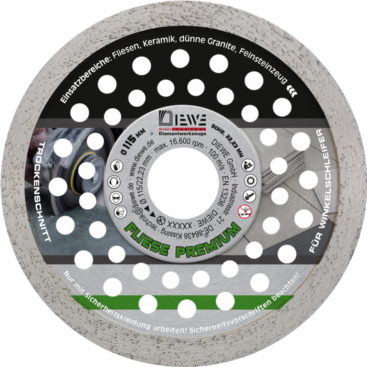 Diewe Selection Diamond Blade, 115 mm