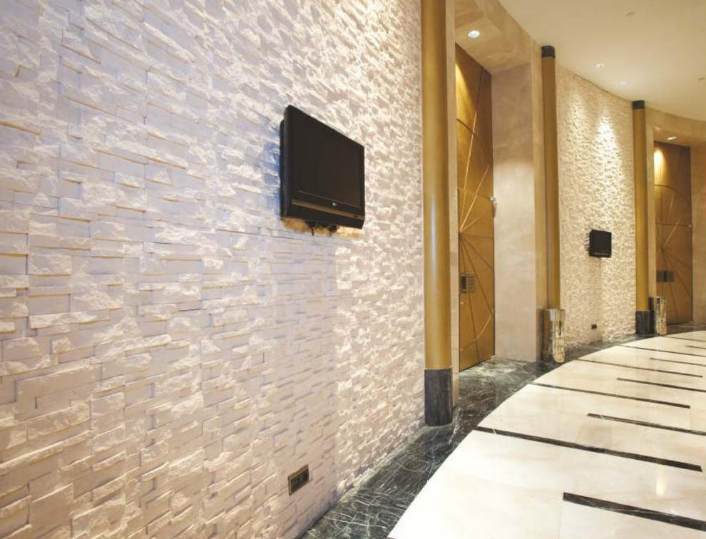 Limra Limestone installation example / Exemplu de amenajare