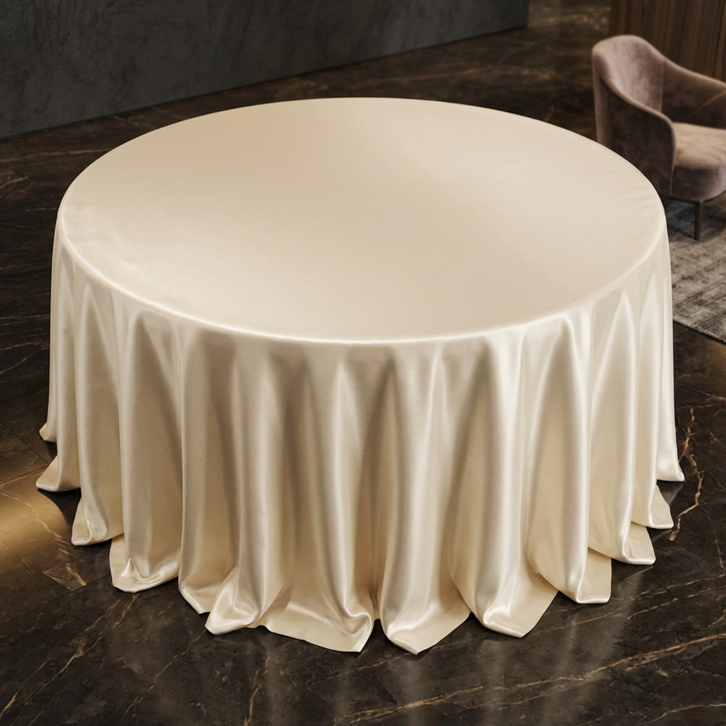 Masă pliabilă rotundă pentru evenimente și catering – variante 120, 150 și 180 cm